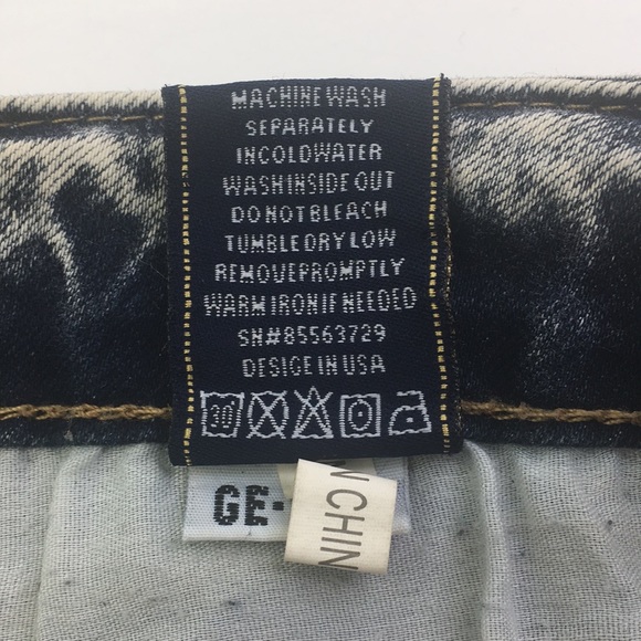 Geso Blue Jeans Size 15 Acid Washed Stretchy *B1 - Picture 8 of 9